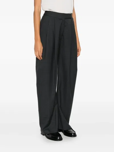 Herno Pleated Trousers In Gray