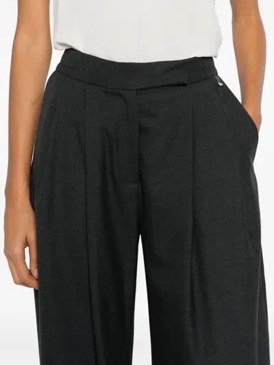 Herno Pleated Trousers In Gray