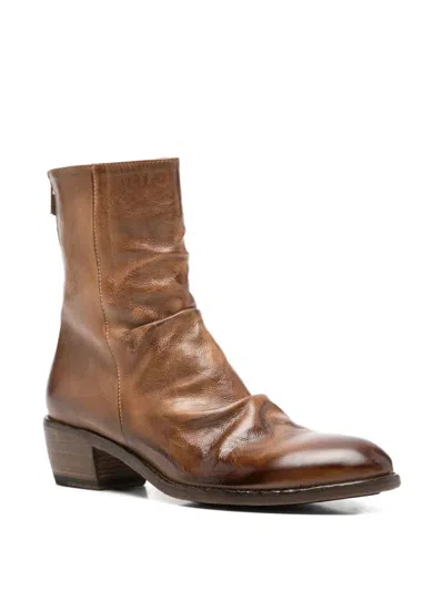 Shoto 45mm Zip-fastening Boots In Brown