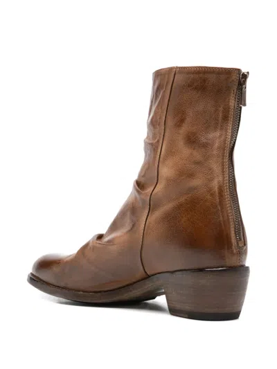 Shoto 45mm Zip-fastening Boots In Brown
