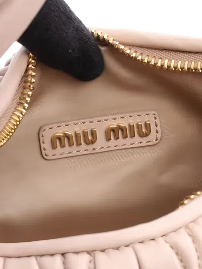 Pre-owned Miu Miu 2010s Wander Matelassé Leather Tote Bag In Pink