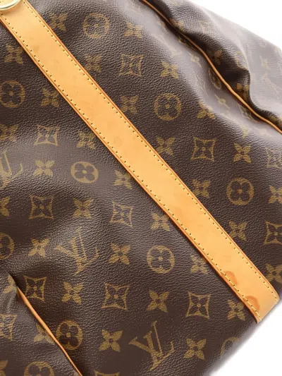 Pre-owned Louis Vuitton 2003 Keepall Bandouliere Monogram Boston Bag In Brown