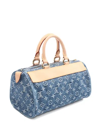 Pre-owned Louis Vuitton 2006 Neo Speedy Monogram Tote Bag In Blue