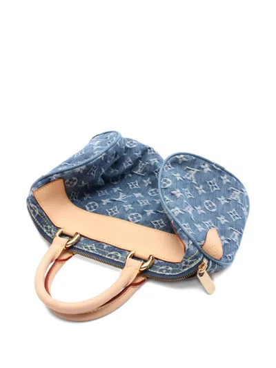Pre-owned Louis Vuitton 2006 Neo Speedy Monogram Tote Bag In Blue