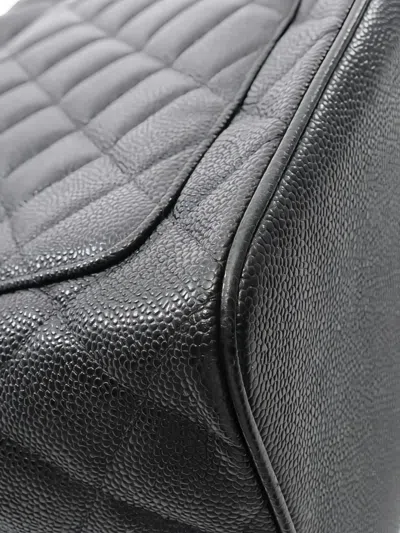 Pre-owned Chanel 2003-2004 Reissue Quilted Tote Bag In Black