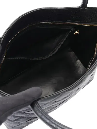 Pre-owned Chanel 2003-2004 Reissue Quilted Tote Bag In Black