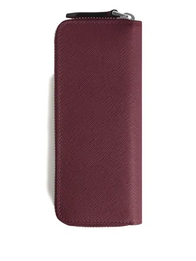 Montblanc Sartorial Pen Bag In Burgundy