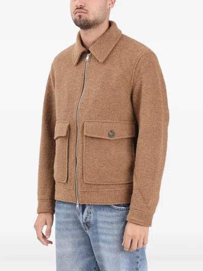 Selected Jakob Wool Jacket In Brown