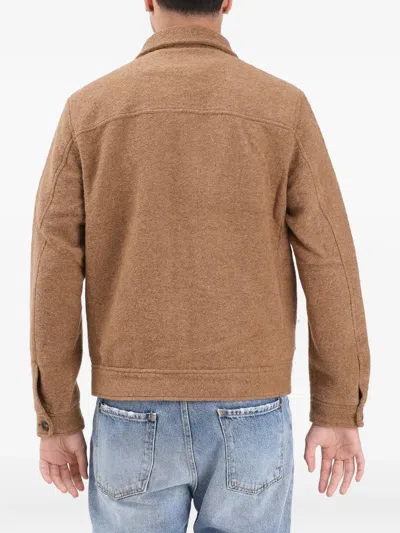 Selected Jakob Wool Jacket In Brown