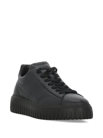 Hogan Quilted Sneakers In Black