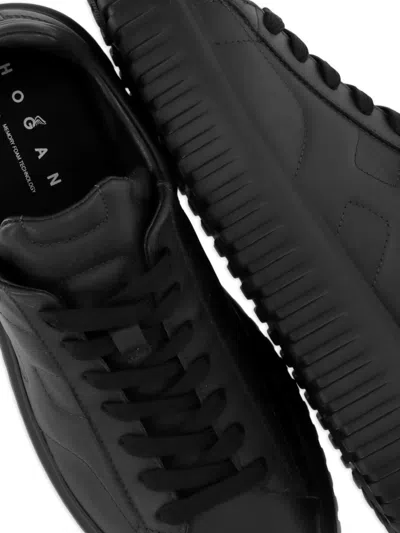 Hogan Quilted Sneakers In Black