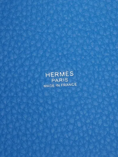 Pre-owned Hermes 2024 Éclat Pm Lock Tote Bag In Blue