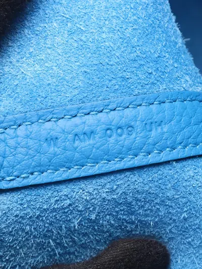 Pre-owned Hermes 2024 Éclat Pm Lock Tote Bag In Blue