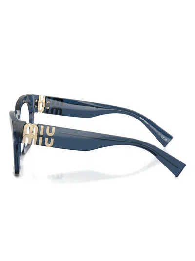 Miu Miu Full-frame Plain Mirror In Blue