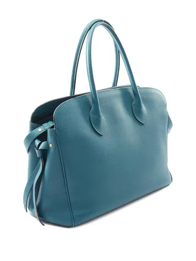 Pre-owned Louis Vuitton 2019 Leather 2way Tote Bag In Blue