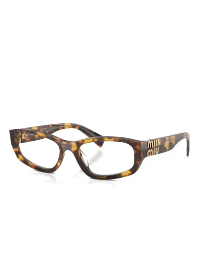 Miu Miu Tortoiseshell-pattern Glasses In Multi