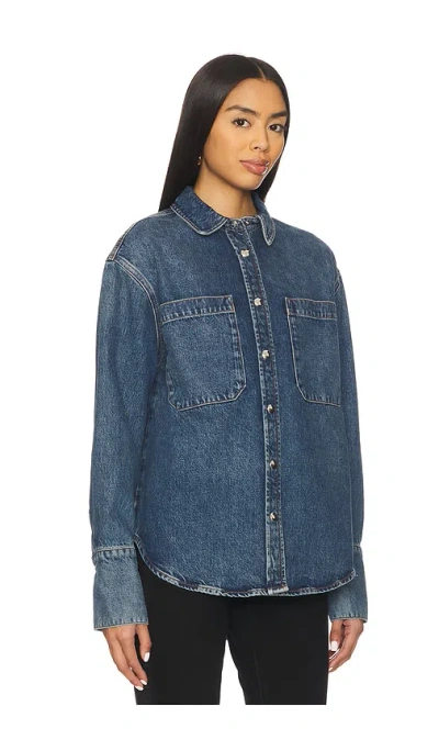 Anine Bing Dante Denim Jacket In Blue