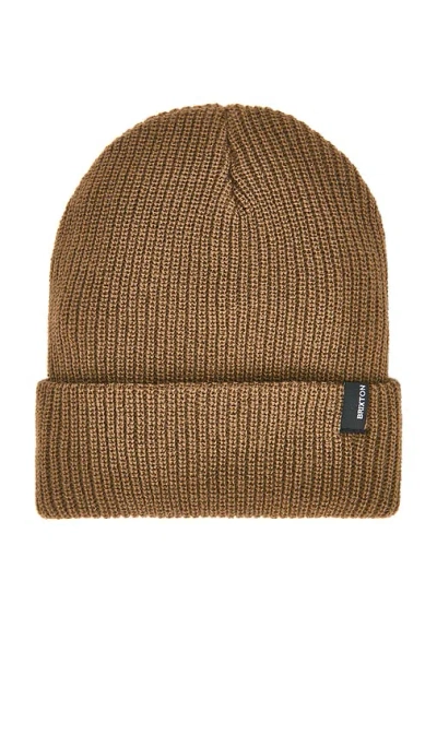 Brixton Heist Beanie In Brown