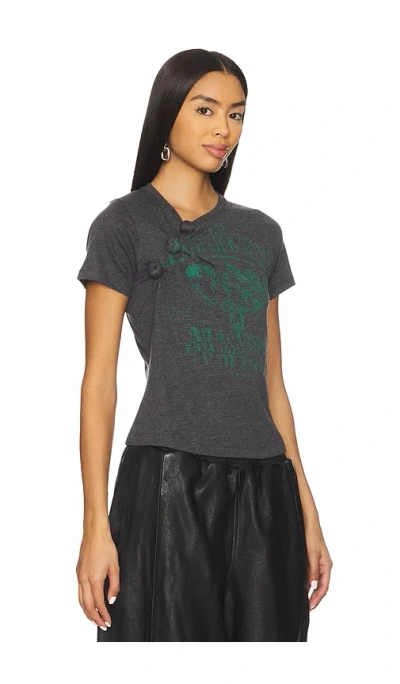Alexander Wang Knotted Graphic T-shirt In Black