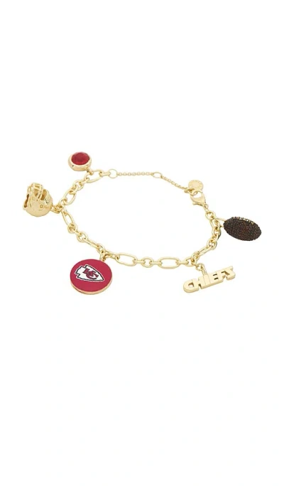 Baublebar Kansas City Chiefs Charm Bracelet In Gold