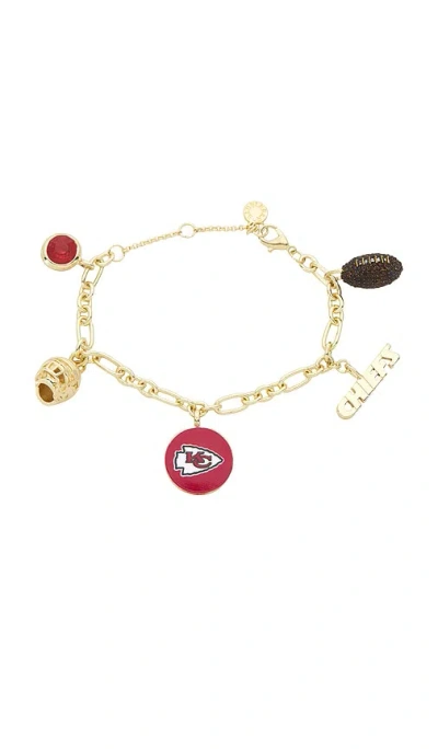 Baublebar Kansas City Chiefs Charm Bracelet In Gold