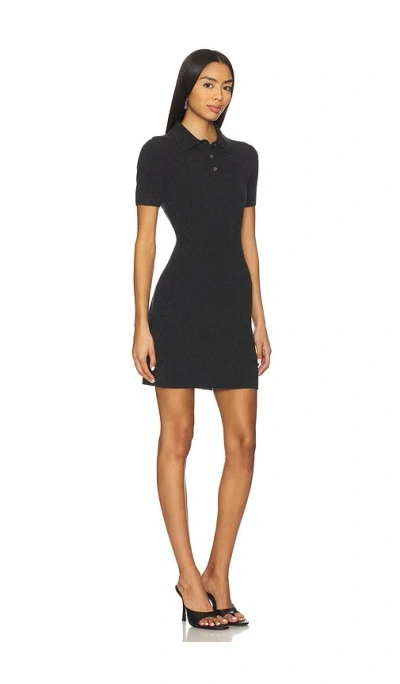 Alexander Wang Mini Dress With Polo Collar In Black