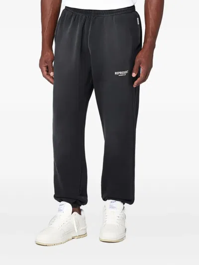 Represent Jogging Trousers With Elastic Waistband In Black