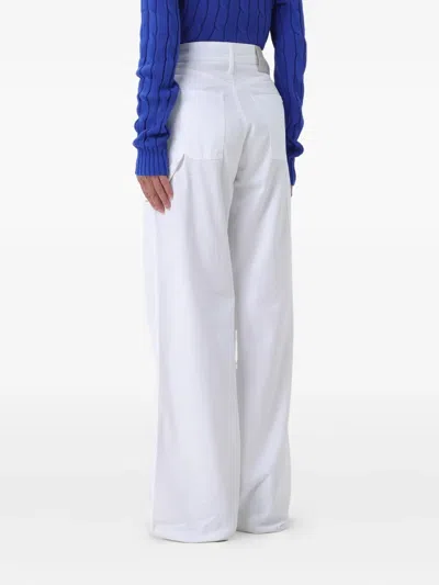 Jacob Cohen Patch-pocket Trousers In White