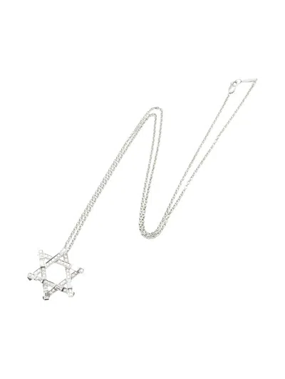 Pre-owned Harry Winston 2010s Platinum Diamond Necklace In Silver