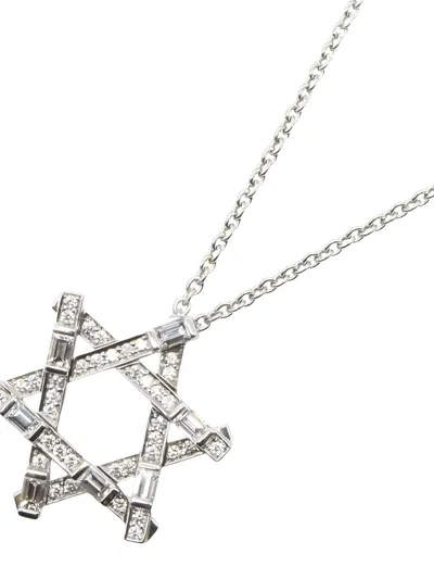 Pre-owned Harry Winston 2010s Platinum Diamond Necklace In Silver