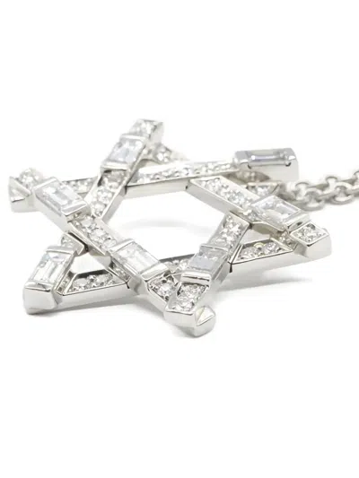 Pre-owned Harry Winston 2010s Platinum Diamond Necklace In Silver