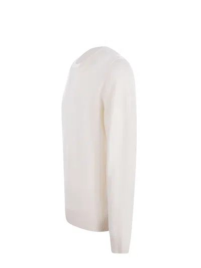 Hugo Boss Boss Cashmere Sweater In Neutral