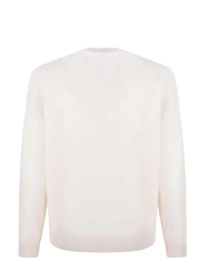 Hugo Boss Boss Cashmere Sweater In Neutral