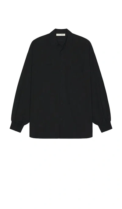 Essentials Oxford Shirt In Black