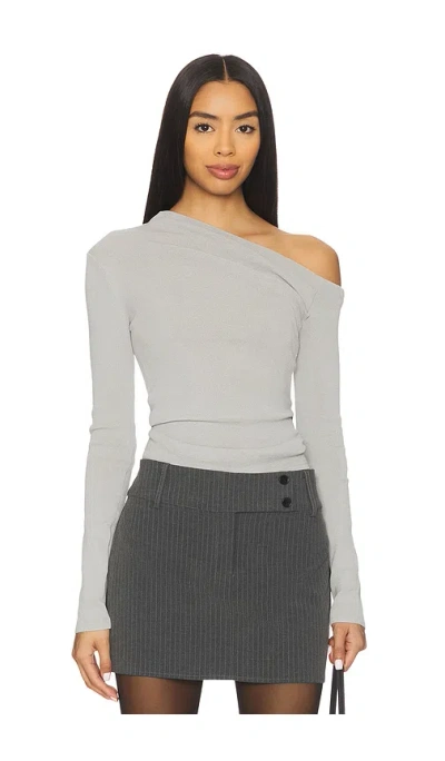 Lovers & Friends Katalina Off The Shoulder Sweater In Gray