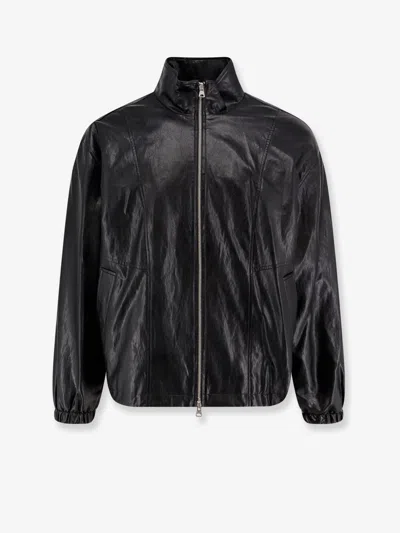 Dunst Unisex Vegan Leather Jacket In Black
