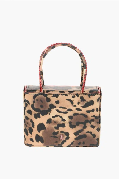 Amina Muaddi Cheetah-print Satin Gilda Mini Tote Bag In Multi