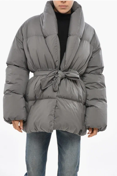 Bacon Double-breasted New Dada Down Jacket In Gray
