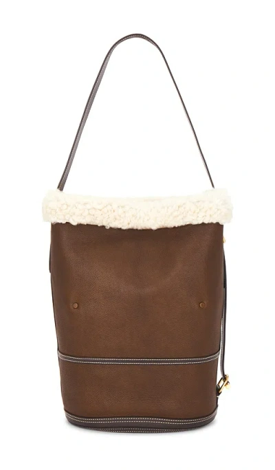 Polo Ralph Lauren Bellport Shearling Sling Bucket Bag