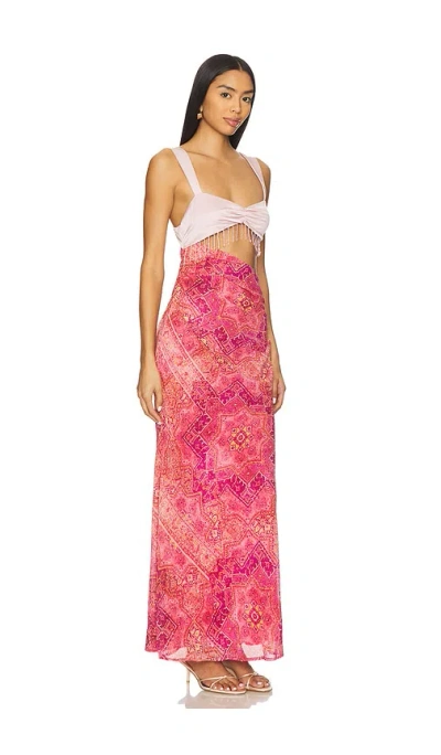 Runaway The Label Alzona Maxi Dress In Pink