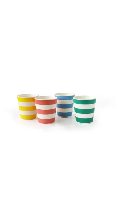 Xenia Taler Assorted Stripe Cups Set Of 4 In Multi