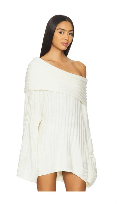 Weworewhat Oversized Off Shoulder Sweater In White