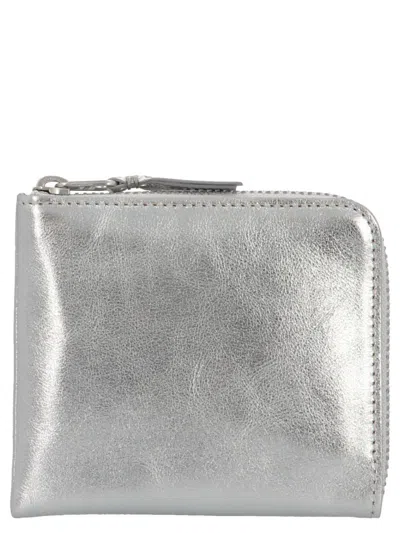 Comme Des Garçons 'gold Line' Wallet In Silver
