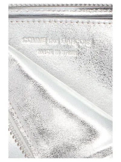 Comme Des Garçons 'gold Line' Wallet In Silver