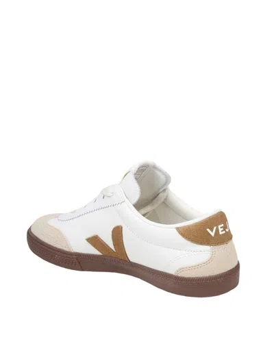 Veja O.t. Leather Sneakers (organic Traced Leather) In White