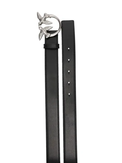 Pinko Genuine Leather Stylish Belt In Black