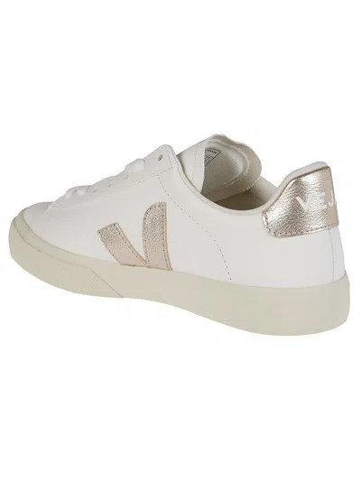 Veja Campo Sneakers In White Leather In White