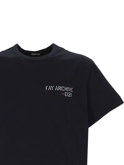 Fay T-shirts And Polos In Black