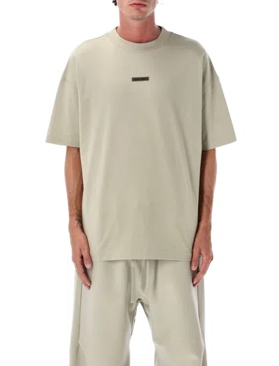 Fear Of God Essential Classic Cotton Tee Abbey Stone In Gray