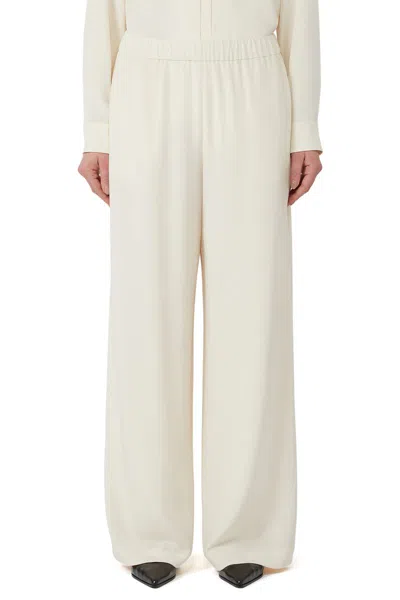 Max Mara Trousers In White
